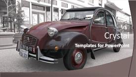  Presentation with 70s - Colorful presentation enhanced with 2cv-from-the-70s backdrop and a dark gray colored foreground