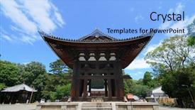  Presentation with japan - Beautiful slides featuring 2nd largest bell in japan backdrop and a light blue colored foreground