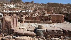  Presentation with history - Slides enhanced with 3 000-year-old minoan background and a violet colored foreground