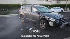  Presentation with distracted driving - PPT theme featuring 3-25-2017-lake-forest background and a dark gray colored foreground