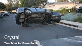  Presentation with distracted driving - Slide set featuring 3-25-2017-lake-forest background and a gray colored foreground