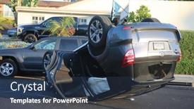  Presentation with distracted driving - Beautiful PPT theme featuring 3-25-2017-lake-forest backdrop and a ocean colored foreground