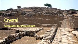  Presentation with preserved - Presentation theme with 3 500 year old minoan background and a tawny brown colored foreground