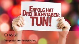  Presentation with zumba card bokeh - Cool new presentation with 3 act - success has three letters do backdrop and a  colored foreground