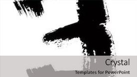  Presentation with black ink - Presentation enhanced with 3 - black ink numbers over the white background background and a light gray colored foreground