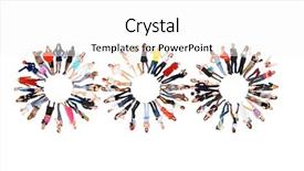  Presentation with achievement - PPT layouts featuring 3 circles - clerks compilation achievement idea background and a white colored foreground