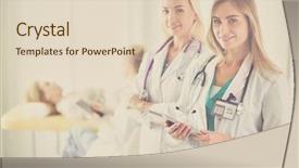  Presentation with army forces female - Cool new presentation theme with 3 circles - portrait of three confident female backdrop and a lemonade colored foreground