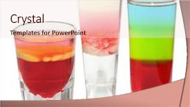  Presentation with colorful cocktails mojito red cocktail - Beautiful presentation theme featuring 3 colors - three colorful cocktails isolated backdrop and a lemonade colored foreground