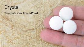  Presentation with white mulberry - Cool new presentation theme with 3 d - top view of 3 white backdrop and a soft green colored foreground