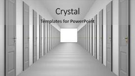  Presentation with portfolio - Slide set consisting of 3 doors open - endless corridor see more background and a light gray colored foreground