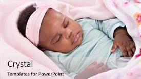  Presentation with african american baby - Beautiful slides featuring 3 month old little baby backdrop and a lemonade colored foreground