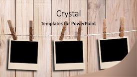  Presentation with old photo - Cool new presentation theme with 3 old photo on wood background backdrop and a lemonade colored foreground