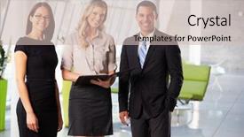  Presentation with african american meeting - Amazing slides having business people african american hispanic - businesspeople having informal meeting backdrop and a soft green colored foreground