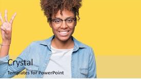  Presentation with african american marriage - Audience pleasing slide deck consisting of 3 point - beautiful young african american woman backdrop and a light blue colored foreground