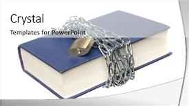  Presentation with binder - Amazing presentation theme having 3 ring binder - book with a chain backdrop and a white colored foreground