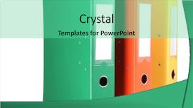  Presentation with office - Presentation with 3 ring binder - office folders isolated on white background and a  colored foreground