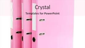  Presentation with binder - Amazing presentation theme having 3 ring binder - pink folders isolated on white backdrop and a lemonade colored foreground