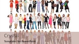  Presentation with black people healing - Slides enhanced with 3 rows of people background and a coral colored foreground