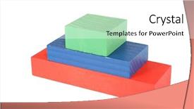  Presentation with lilac bush wood - Colorful PPT theme enhanced with 3 steps - wood toy piramide backdrop and a  colored foreground