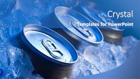  Presentation with ice - Slide deck consisting of 3-top-of-drink-tin background and a teal colored foreground