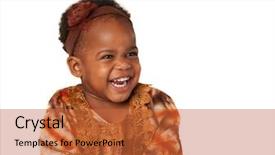  Presentation with african american baby - Slide set having 3 year old african american background and a red colored foreground