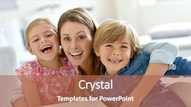  Presentation with mom - PPT layouts having 3 years - portrait of cheerful mom background and a  colored foreground