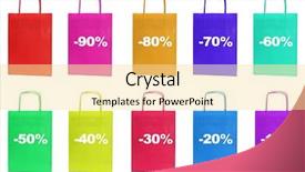  Presentation with percent - Cool new PPT layouts with 30 60 90 - paper bag with the percent backdrop and a blonde colored foreground