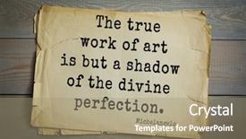  Presentation with michelangelo - Presentation design consisting of 30 aphorism by michelangelo - italian background and a coral colored foreground