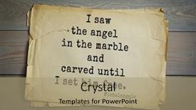  Presentation with michelangelo - Beautiful PPT theme featuring 30 aphorism by michelangelo - italian backdrop and a coral colored foreground