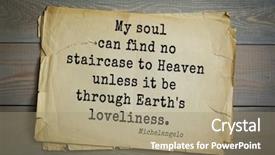  Presentation with michelangelo - Colorful presentation theme enhanced with 30 aphorism by michelangelo - italian backdrop and a  colored foreground