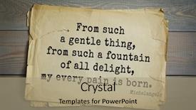  Presentation with michelangelo - Slide set having 30 aphorism by michelangelo - italian background and a  colored foreground