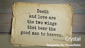  Presentation with michelangelo - Audience pleasing presentation design consisting of 30 aphorism by michelangelo - italian backdrop and a  colored foreground