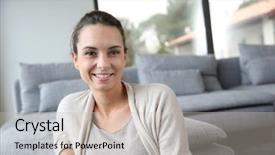  Presentation with sensuality woman black angel relaxing - Presentation design consisting of 30s - portrait of 30-year-old woman relaxing background and a soft green colored foreground