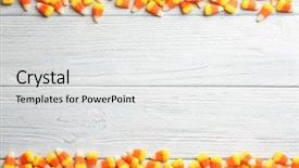  Presentation with halloween candy - Slide set enhanced with 31 - colorful halloween candy corns background and a light gray colored foreground