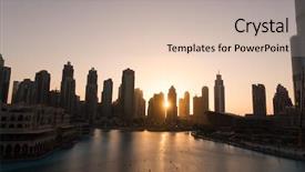  Presentation with dubai - Beautiful presentation featuring 31 - dubai uae 31 january 2017 backdrop and a soft green colored foreground