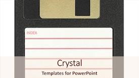  Presentation with monarch butterfly isolated on white - Cool new presentation design with 3 5'' inch floppy disk backdrop and a cream colored foreground