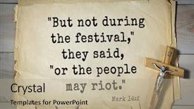  Presentation with bible verses - Cool new PPT theme with 350 bible verses from mark backdrop and a mint green colored foreground