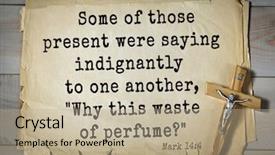  Presentation with bible verses - Slides having 350 bible verses from mark background and a coral colored foreground