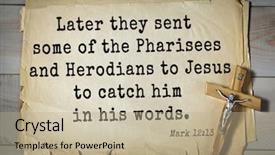  Presentation with bible verses - Presentation design consisting of 350 bible verses from mark background and a mint green colored foreground