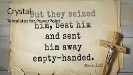  Presentation with bible verses - PPT theme having 350 bible verses from mark background and a  colored foreground