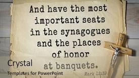  Presentation with bible verses - Theme featuring 350 bible verses from mark background and a  colored foreground