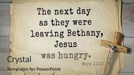  Presentation with gospel - Cool new slides with 350 bible verses from mark backdrop and a mint green colored foreground