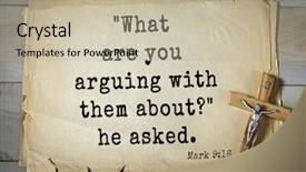  Presentation with bible verses - PPT theme featuring 350 bible verses from mark background and a mint green colored foreground