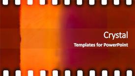  Presentation with film strip - Colorful PPT layouts enhanced with 35mm color film strip sample backdrop and a crimson colored foreground