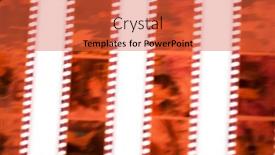  Presentation with film black and white - Audience pleasing presentation design consisting of 35mm-film-with-motion-blur backdrop and a red colored foreground