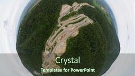  Presentation with siberia - Beautiful presentation theme featuring 360-spherical-panorama-of-aerial backdrop and a tawny brown colored foreground