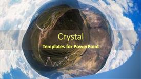  Presentation with republic day - Presentation design enhanced with 360-spherical-panorama-of-aerial background and a tawny brown colored foreground