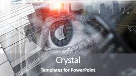  Presentation with view of rotterdam city - Slides consisting of blue sky animation - city panoramic view background and a gray colored foreground