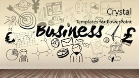  Presentation with archery - PPT layouts featuring 3d archery - composite image of business text background and a lemonade colored foreground