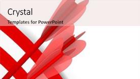  Presentation with archery - Colorful presentation theme enhanced with 3d archery - target 3d backdrop and a lemonade colored foreground